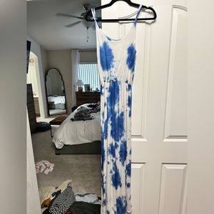 Tie dye maxi dress